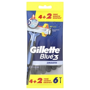 Gillette Blue 3 Disposable Shaver 4+2 Gift