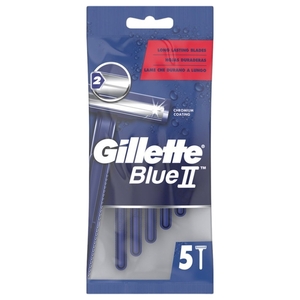 Gillette Blue Ii Razors 5 Pieces