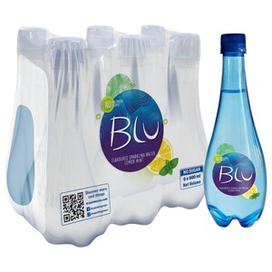 Blu Sparkling Water Lemon Mint 500Ml X6