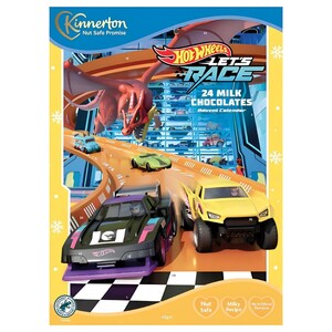 Kinnerton Calendar Hotwheels Milk Chocolate 40G