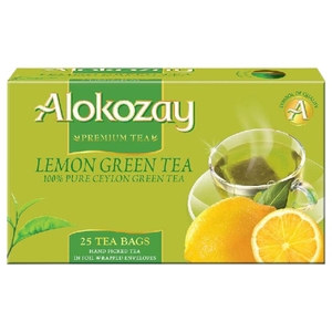 Alokozay Lemon Green Tea 25 Teabags 55G