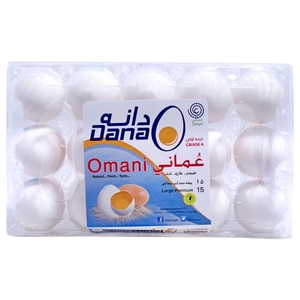 Dana Omani White Eggs Large 15Pcs