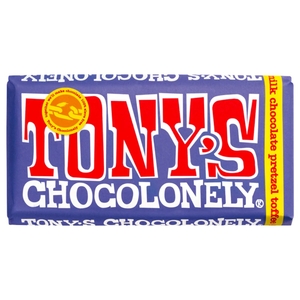 Tony's Chocolonely Dark Milk Pretzel Toffee 180G