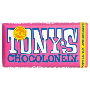 Tony's Chocolonely White Chocolate And Raspberry 180G