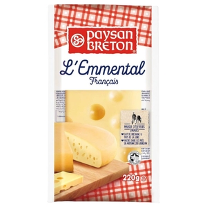 Paysan Breton French Emmental Cheese Block 220G