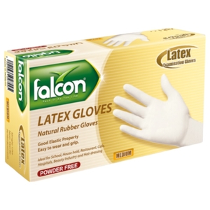 Falcon Latex Medium Gloves 100 Pieces