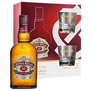 Chivas Regal Blended Scotch Whiskey 12 Years 70Cl + 2 Glasses
