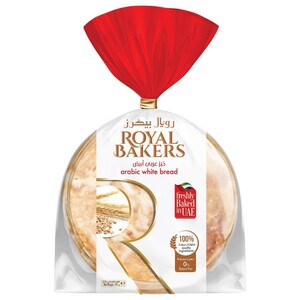 Royal Bakers Arabic White Bread Small 6 Pieces 180G