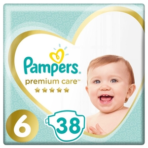 Pampers Diapers Premium Care Jumbo Box No6 13+Kg 38 Pieces