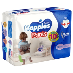Happies Pants X-Large Size 5 25 Pieces -10%