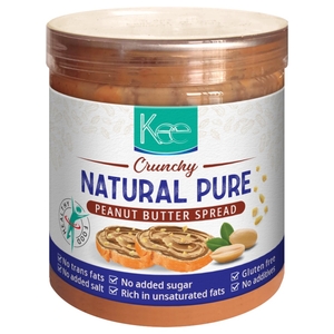 Kee Crunchy Natural Pure Peanut Butter Spread