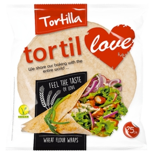 Tortillove Weat Tortilla Wrap 25Cm 60G