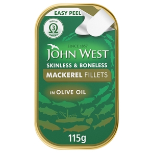 John West Mackerel Fillets In Olive Oil 115