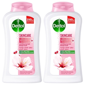 Dettol Shower Gel Skin Care Pink 250Ml X 2