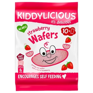 Kiddylicious Wafers Strawberry Baby Snack 4G