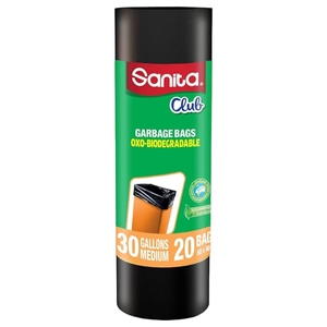 Sanita Club Garbage Bag Roll Bio 30 Gallon 20 Sheets