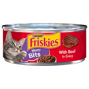 Friskies Cat Food Meaty Bites Beef 156G
