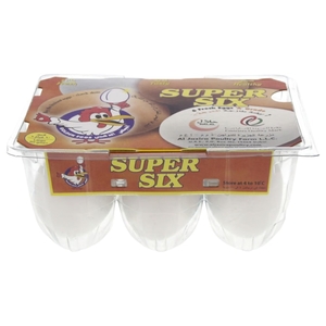 Al Jazira Eggs Super Six White & Brown 6 Pieces