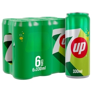 7Up Soft Drink Can 330Ml X6