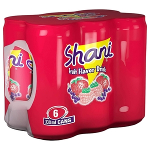 Shani Carbonated Drink Fruity Flavored 330Ml X6