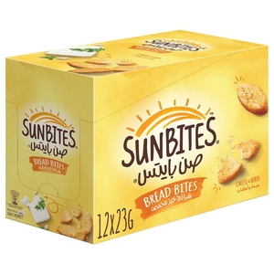 Sunbites Bread Bites Cheese & Herbs 23G