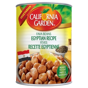 California Garden Peeled Egyptian Recipe Fava Beans 450G