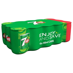 7Up Soft Drink Can 155Ml X15