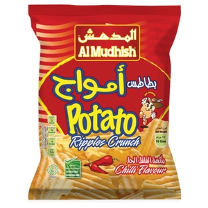 Al Mudhish Ripple Crunch Chili Chips 75G