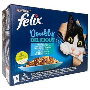 Felix Agail Doubly Delicious Fish Selection In Jelly 85G