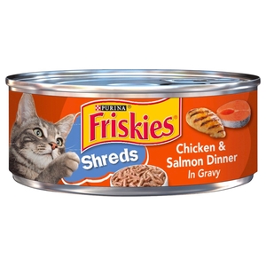 Purina Fries Cat Food Shreds Chicken & Salmon 156G