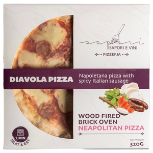 Sapori Frozen E Vini Diavola Pizza 320G