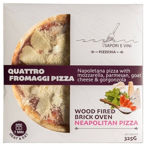 Sapori Frozen E Vini Quattro Fromaggi Pizza 325G
