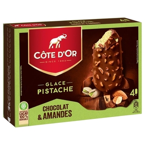 Côte D'or Glace Pistache Chocolat Amande 65G X4