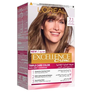 L'oreal Excellence Creme Hair Color Ash Blonde 7.1