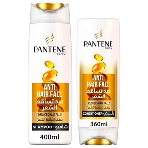 Pantene Anti Hair Fall Shampoo 400Ml + Conditioner 360Ml