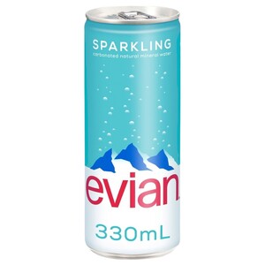 Evian Sparkling Water Can 330Ml