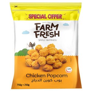 Farm Fresh Chicken Popcorn 750G + 250G