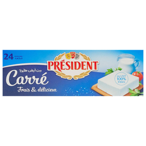 Président Cream Cheese Squares 24 Portions 336G