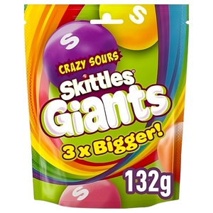 Skittles Candy Crazy Sours Giants 132G