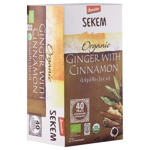 Sekem Organic Cinnamon With Ginger 25 Teabags