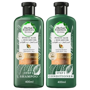 Herbal Essences Shampoo Potent Aloe & Avocado Oil 400Ml + Conditioner 400Ml