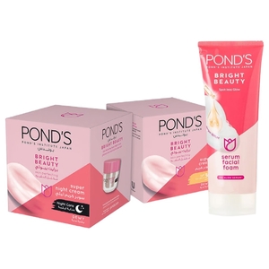 Pond's Day Cream 50Ml + Night Cream 50Ml + Facial Foam 50Ml