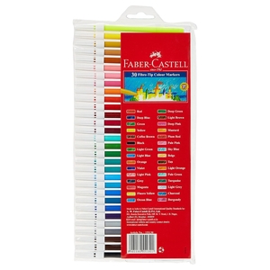 Faber Castell Fiber Tip Color Pen 30 Pieces