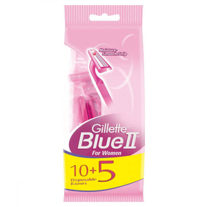 Gillette Disposable Razor For Women Venus Blue Ii 10+5