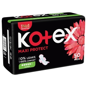 Kotex Maxi Protect Super 50 Pads
