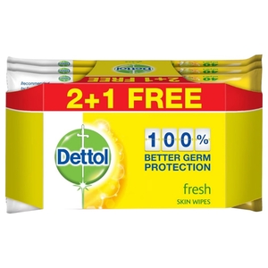 Dettol Anti-Bacterial Wipes Fresh 10 Pieces