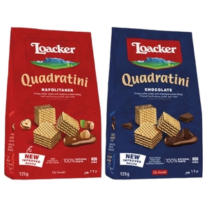 Loacker Quadratini Assorted Wafer 2 Pieces 125G