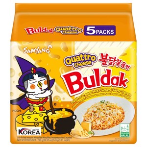 Samyang Buldak Quattro Cheese Hot Chicken Ramen 145G X5