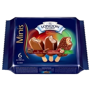 London Dairy Ice Cream Minis Choco Stick 60Ml X6
