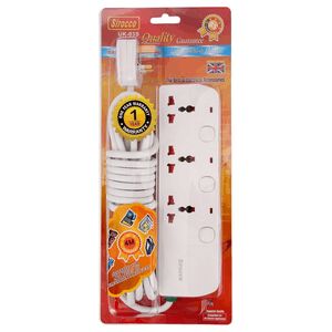 Sirocco Extension Socket 3Way Uk-03S 4M